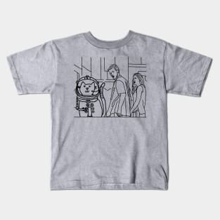 Distracted Boyfriend Memes With Sci Fi Astronaut Cat Kids T-Shirt